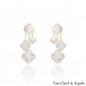 Van Cleef & Arpels Yellow Gold Magic Alhambra Earrings VCARD78900 Van Cleef & Arpels Yellow Gold Magic Alhambra Earrings VCARD78900